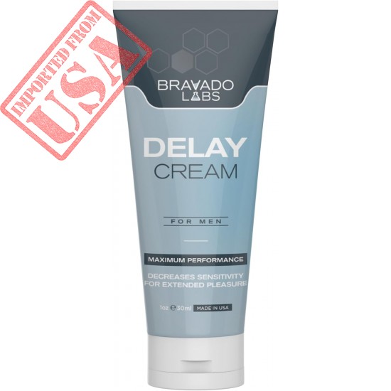 Bravado Labs Premium Delay Cream - Advanced Male Desensitizer Numbing Cream - with 4% Lidocaine
