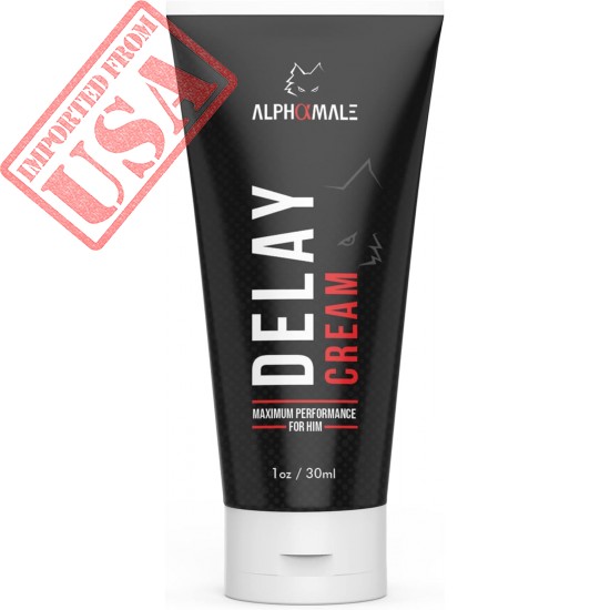 AlphaMale - Delay Cream - Male Genital Desensitizer Topical Lidocaine Numbing Cream 