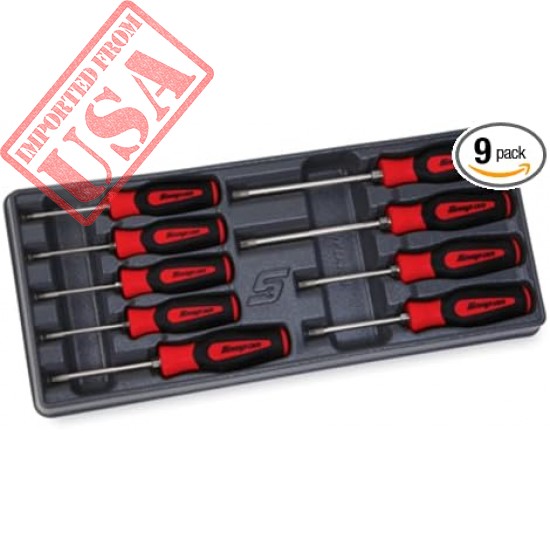 Snap On SGDTX90BR 9 pc TORX Instinct Soft Grip Screwdriver Set