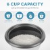 Aroma Housewares Aroma 6-cup (cooked) 1.5 Qt. One Touch Rice Cooker, White (ARC-363NG), 6 cup cooked/ 3 cup uncook/ 1.5 Qt.