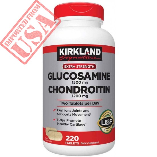 Kirkland Signature Extra Strength Glucosamine 1500mg/Chondroitin 1200mg Sulfate - 220 tablets