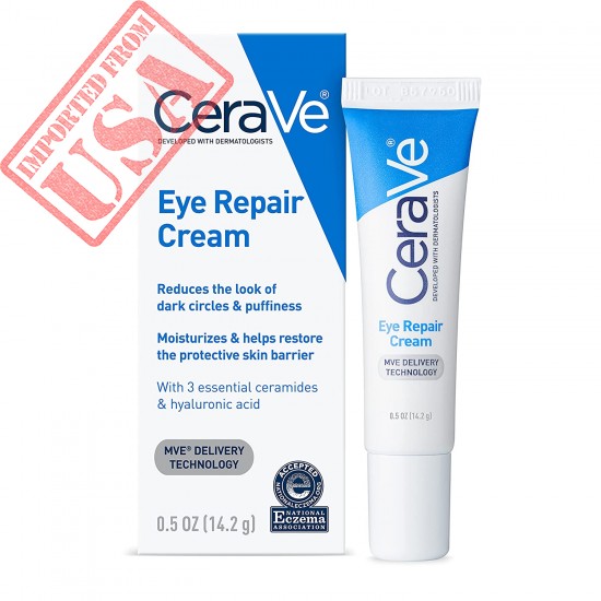 Cerave Eye Repair Cream | Under Eye Cream for Dark Circles and Puffiness | Suitable for Delicate Skin Under Eye Area | 0.5 Ounce