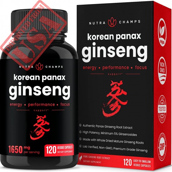 NutraChamps Korean Red Panax Ginseng 1000mg for Men & Women Sale in Pakistan