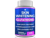 Glutathione Whitening Pills - 120 Capsules 2000mg Glutathione - Effective Skin Lightening Supplement - Dark Spots, Melasma & Acne Scar Remover, Hyperpigmentation Treatment - Anti-Aging Antioxidant
