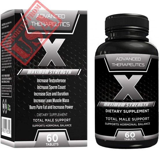 X Male Testosterone Booster for Men Increase Muscle and Inches Where Women Want. Fat Burner for Men Boost Bedroom Performance,Burns Pure Belly Fat as an Added Bonus.All in one Men’s Supplement