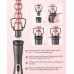 Wavytalk 5 in 1 Curling Iron,Curling Wand Set with Curling Brush and 4 Interchangeable Ceramic Curling Wand