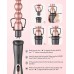 Wavytalk 5 in 1 Curling Iron,Curling Wand Set with Curling Brush and 4 Interchangeable Ceramic Curling Wand