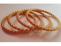 24K Gold Plated Handmade Beautifull designed bangles set 