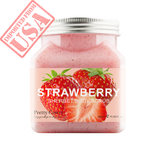 Pretty Cowry Deep Cleansing Exfoliator Strawberry Face and Body scrub 350ml