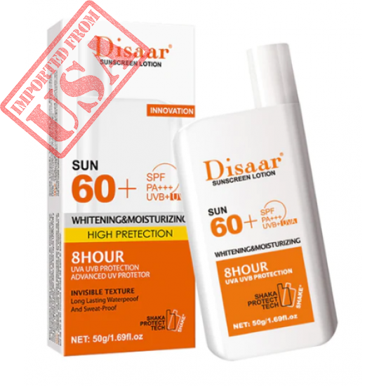 Disaar Whitening and Moisturizing Sunblock Sunscreen Lotion SPF 60