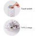 VJK Crystal Lamp Romantic LED Rose Diamond Table Lamp Color Changing RGB Night Light Remote & Touch Control Rechargeable Lamp for Bedroom Living Room Party Dinner Valentines Christmas Decor