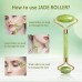 Jade Roller for Face - Facial Beauty Roller Skin Care Tools Kit 100% Real Jade Anti-Aging for Face, Eyes, Neck, Body Muscle Relaxing | Jade Roller for your beauty skin