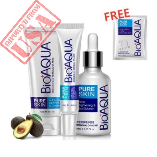 Buy Original BIOAQUA 4 Pcs Anti Acne Removal Face Care Acne Treatment Set