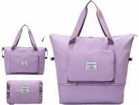 Flulelyr Foldable Travel Duffel Bag For Men Women, Waterproof Lightweight Tote Gym Bag