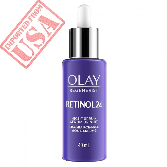 Olay regenerist retinol 24 night serum fragrance free, Unscented, 1.35 Fl Oz