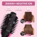 Hair Dryer Brush Blow Dryer Brush in One Upgraded 4 in 1 Hair Dryer and Styler Volumizer with Negative Ion Anti-frizz Ceramic Titanium Barrel Hot Air Hair Straightener Brush 75MM Oval Shape