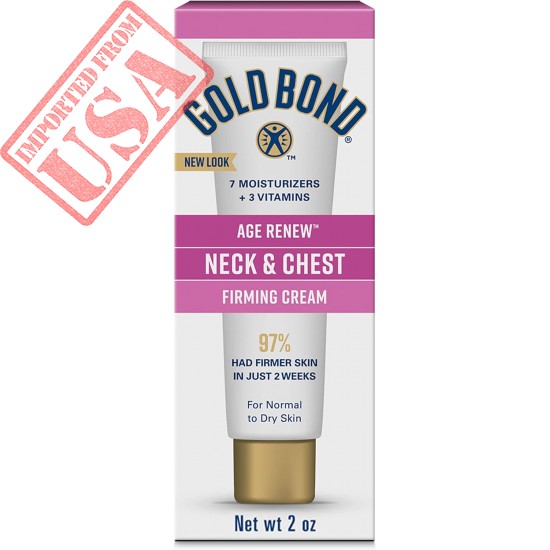 Gold Bond Age Renew Neck & Chest Firming Cream, 2 oz., Clinically Tested Skin Firming Cream