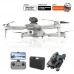 XKJ E88S HD Aerial Bump Airplane Obstacle Avoidance Optical Flow Positioning RC Drone With 1 Battery - Gray