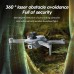 XKJ E88S HD Aerial Bump Airplane Obstacle Avoidance Optical Flow Positioning RC Drone With 1 Battery - Gray