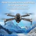 XKJ E88S HD Aerial Bump Airplane Obstacle Avoidance Optical Flow Positioning RC Drone With 1 Battery - Gray