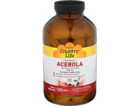 Country Life Acerola C, 500 mg, 180-Wafers