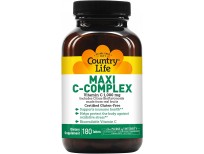 Country Life Maxi C-Complex (Vitamin C 1000 Mg Bioflavonoids) (tr), 180-Count