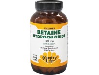 Country Life Betaine Hydrochloride with pepsin 600 mg - 100 Tablets