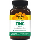 Country Life Target Mins Zinc 50Mg Tablets, 90 Count