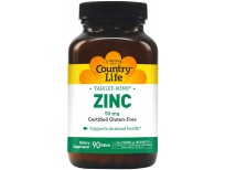 Country Life Target Mins Zinc 50Mg Tablets, 90 Count