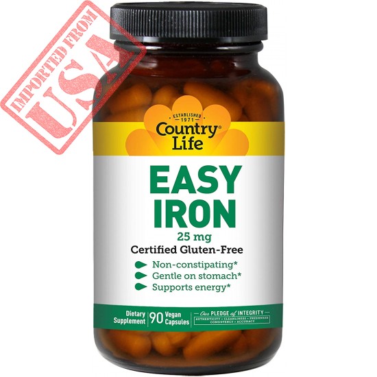 Country Life Easy Iron, 25 mg, 90-Count