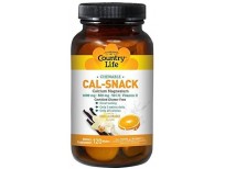 Country Life Cal-Snack Chewable Calcium with Magnesium (Milk-Free), 120-Wafer