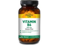 Country Life Vitamin B6-90 Vegan Capsules - Supports The Nervous System - Supports Energy