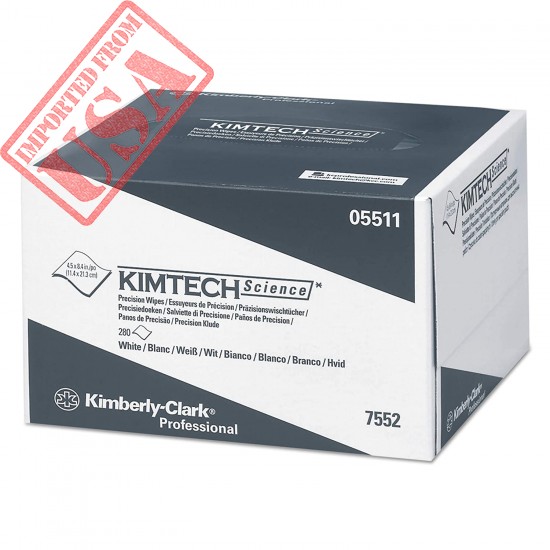 Kimtech Science Precision Wipes (05511), White Tissue Wipers, 1-Ply, 60 Pop-Up Boxes / Case, 280 Wipes / Box, 16,800 / Case