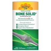 Country Life Triple Action Bone Solid - 240 Capsules - Increase Mineral Utilization - Strengthen Bones - Bone Metabolism