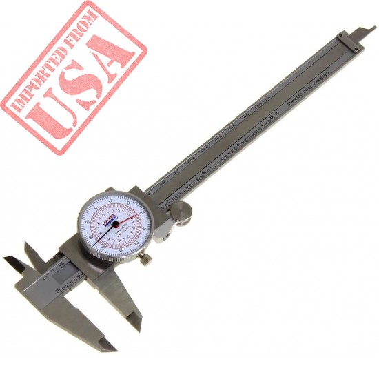 Anytime Tools Dial Caliper 6" / 150mm DUAL Reading Scale METRIC SAE Standard INCH MM
