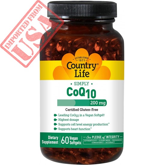 Country Life Coq 10 200mg Softgels, 60 Count