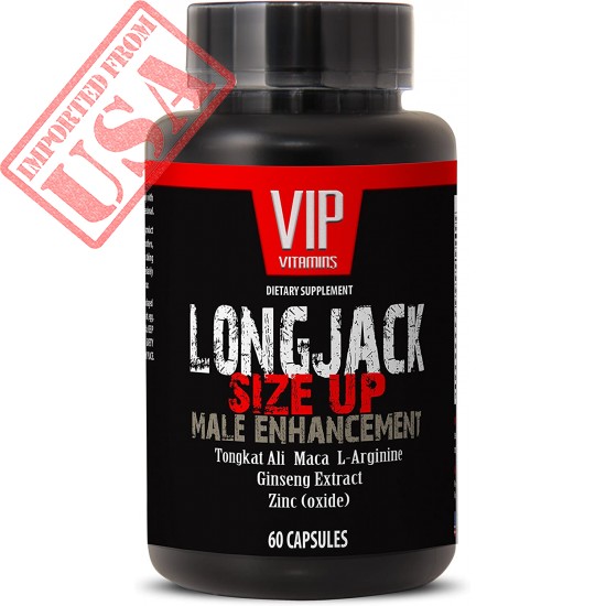 Longjack Size Up 2170mg - Male Performance with Maca, Tongkat Ali, L-Arginine, Ginseng - Natural Testosterone Booster - Premium Quality (1 Bottle 60 Capsules)