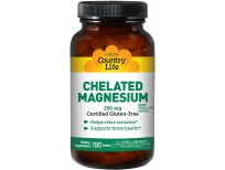 Country Life - Chelated Magnesium, 250 mg, 180 Tablets