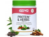 OZiva Protein & Herbs, Women with Multivitamins, Curcumin, Shatavari, Tulsi for Improved Metabolism, Hormonal Balance & Skin, Hair Health, 1.1 lbs (Chocolate, 16 Servings) (Small, 16 Servings)