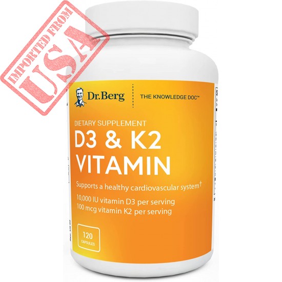 Dr. Berg's D3 & K2 Vitamin - Support Healthy Heart, Bone & Joint Online in Pakistan