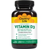 Vitamin D3 10000 IU Country Life 200 Softgel