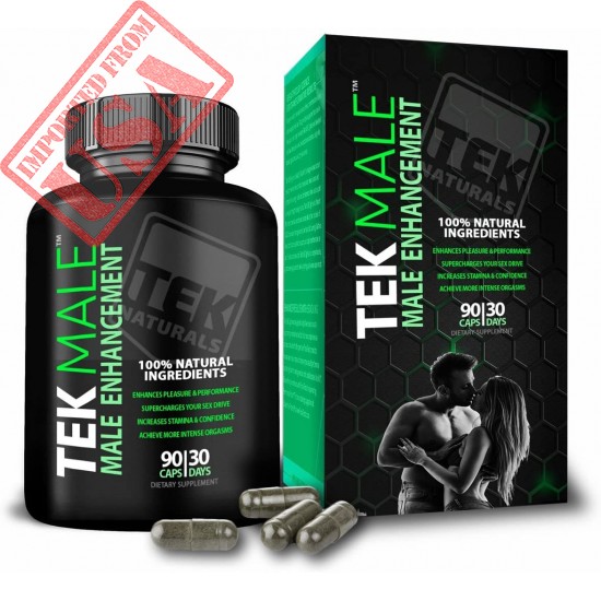 TEKMale™ All Natural #1 Rated Male Enhancement Growth - 11 Ingredients, 90 Pills, 30 Day Supply - Horny Goat Weed - Strength, Energy, Erections, Stamina and More (1)