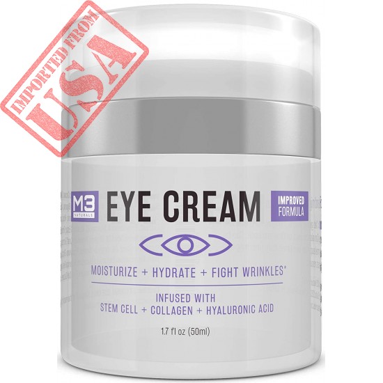 M3 Naturals Eye Cream Effective for Wrinkles, Dark Circles, Fine Lines - Made in USA Sale in Pakistan