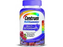 Centrum MultiGummies Multi+Antioxidants Immunity & Vitality Pomegranate-Blueberry & Raspberry-Cranberry Multivitamin/Multimineral Supplement 90 ct Bottle
