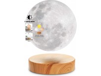 VGAzer Levitating Moon Lamp,Floating and Spinning in Air Freely with 3D Printing LED Moon Lamp Has 3 Colors Modes(YE,WH,Change from WH to YE) for Unique Gifts,Room Decor,Night Light,Office Desk Toys