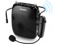 ZOWEETEK Voice Amplifier with UHF Wireless Microphone Headset, 10W 1800mAh Portable Rechargeable PA system Speaker for Multiple Locations such as Classroom, Meetings, Promotions and Outdoors