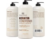 Keratin Conditioner with Argan Oil by Botanic Hearth - Natural Sulfate Free Keratin Hair Treatment for Normal, Dry or Damaged Hair - All Hair Types, Women and Men, Color Treated Hair - 16 fl oz