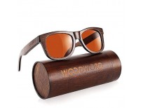 Polarized Wood Sunglasses for Men Women - Bamboo Wood Sunglasses with Case