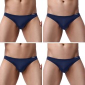 Underwear Men's 4 Pack Classic Low Rise Stretchy Hip Briefs Bikini