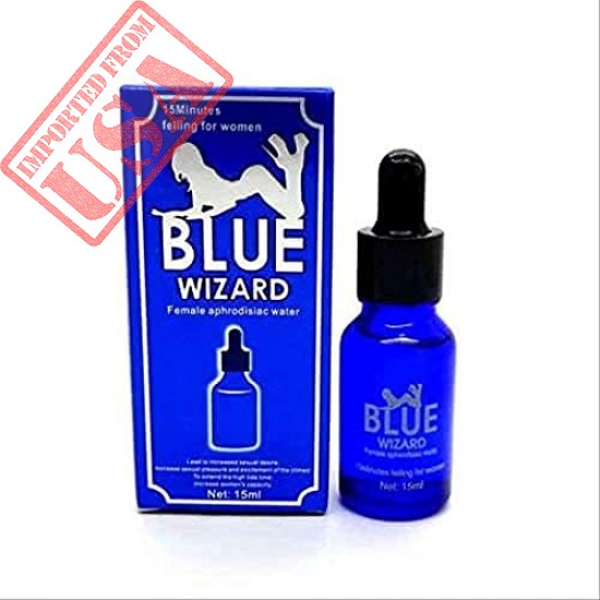 Blue Wizard Women Sex Drops Spanish Fly Liquid Enhancer - 15ml